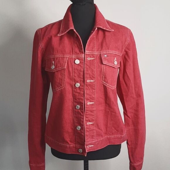 Tommy Hilfiger Pink Jean Jacket - Picture 1 of 11